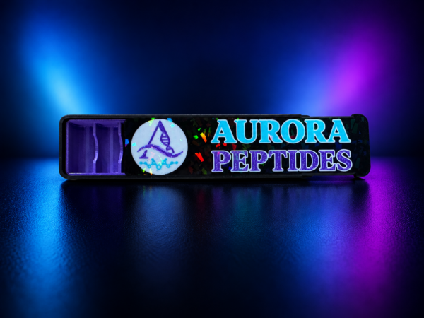 3ML AURORA PEPTIDES 10 VIAL SLIDE STORAGE CASE (HOLOGRAPHIC WHITE)