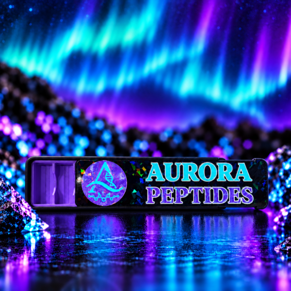 3ML AURORA PEPTIDES 10 VIAL SLIDE STORAGE CASE (HOLOGRAPHIC PURPLE)