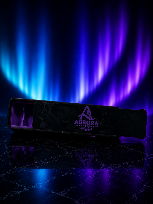 3ML AURORA PEPTIDES 10 VIAL SLIDE STORAGE CASE (PURPLE)